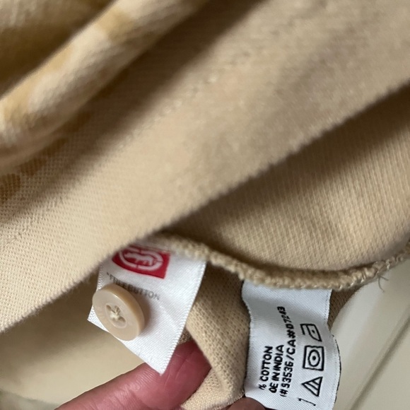 Ecko Unltd 100% Cotton Tan Embroidered Polo Men’s Medium - Picture 3 of 4